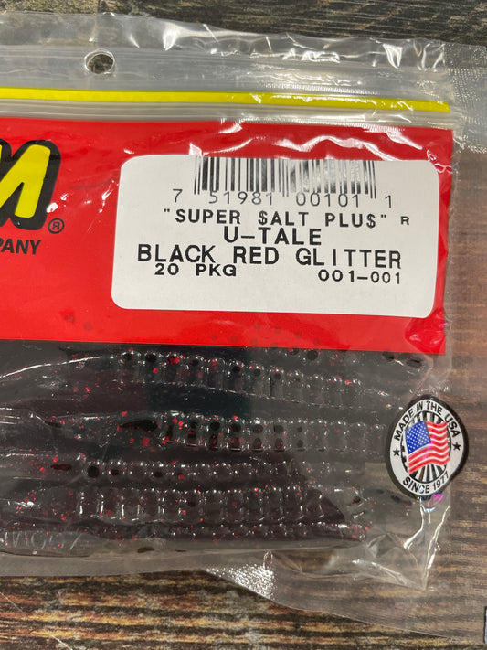 Zoom U Tale - Black Red Glitter