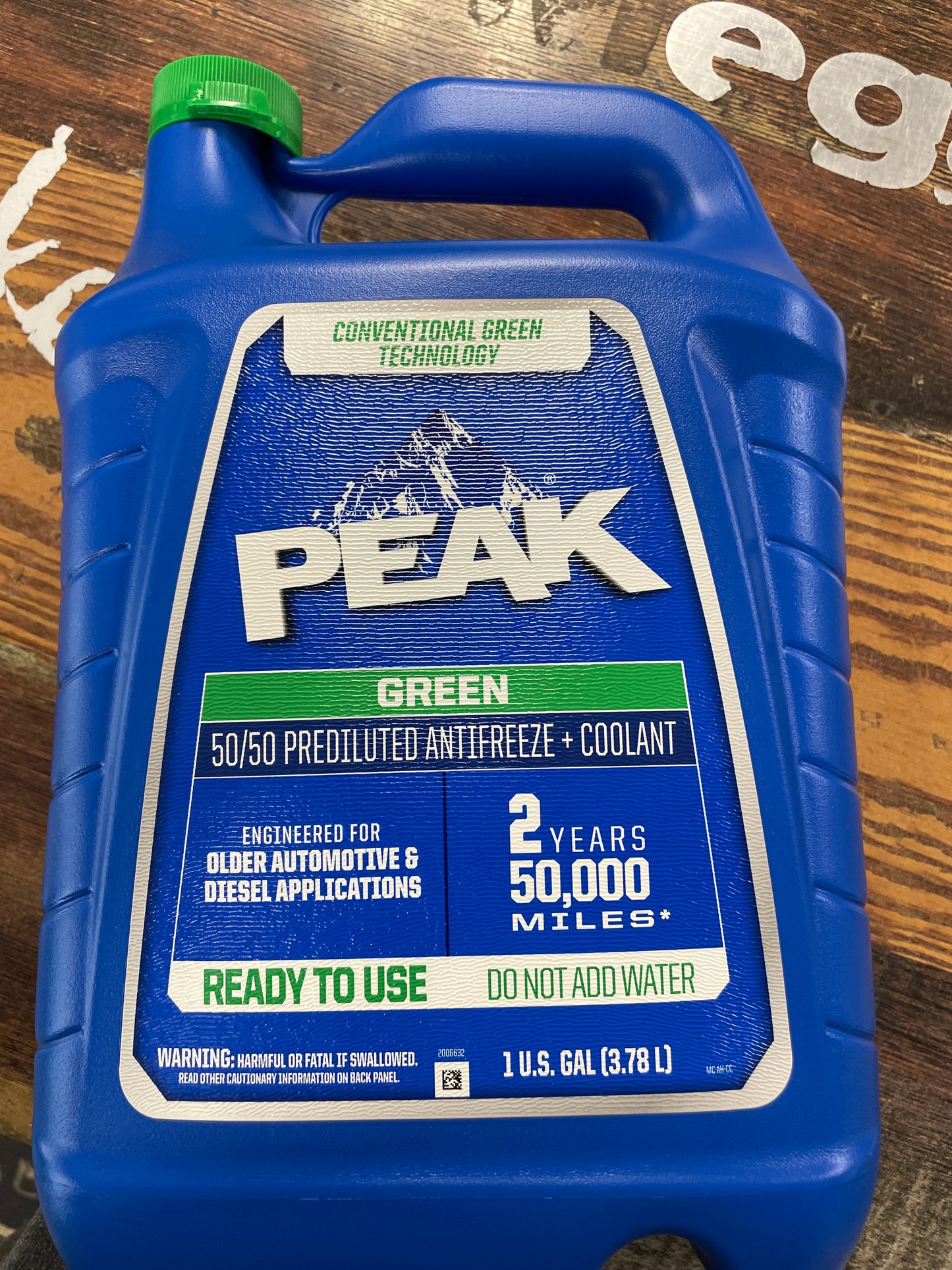 Peak Green 50/50 Antifreeze