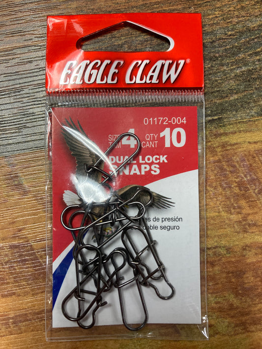 Eagle Claw Dual Lock Snaps Size 4