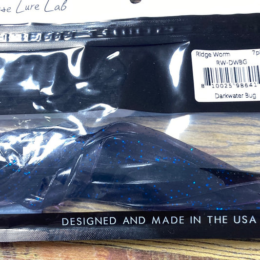 6th Sense Ridge Worm 10" Darkwater Bug