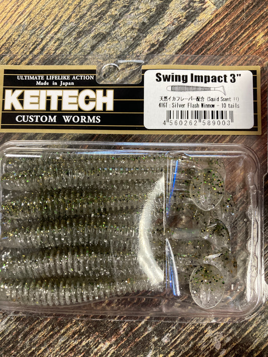 Keitech Swing Impact 3" Silver Flash