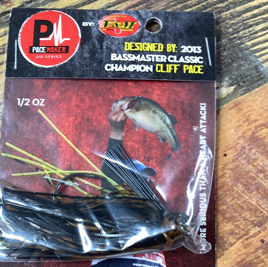 V&M Pacemaker Football Jig 1/2 oz. Flatline