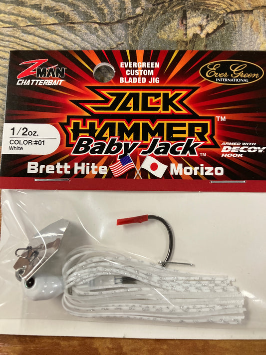 Z Man Jack Hammer Baby Jack 1/2 oz. White