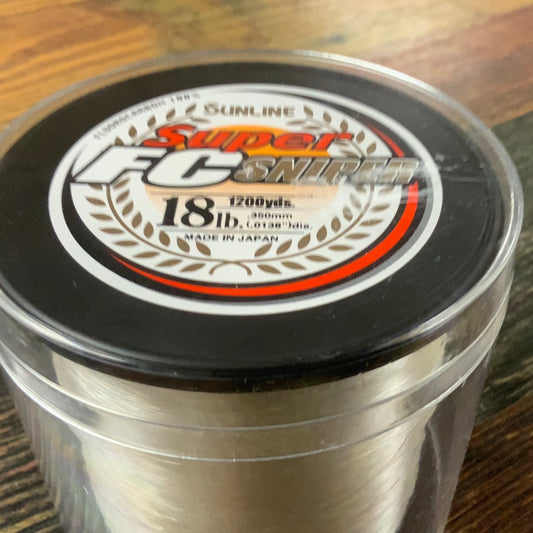 Sunline FC Sniper Fluoro 18 lb. 1200 yd.