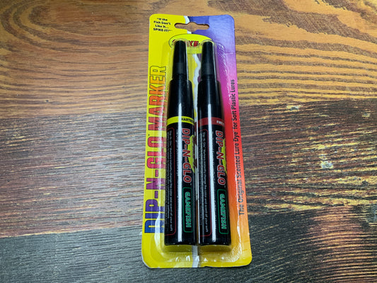 Spike It Dip-n-Glow Markers Chartreuse/Fire Red
