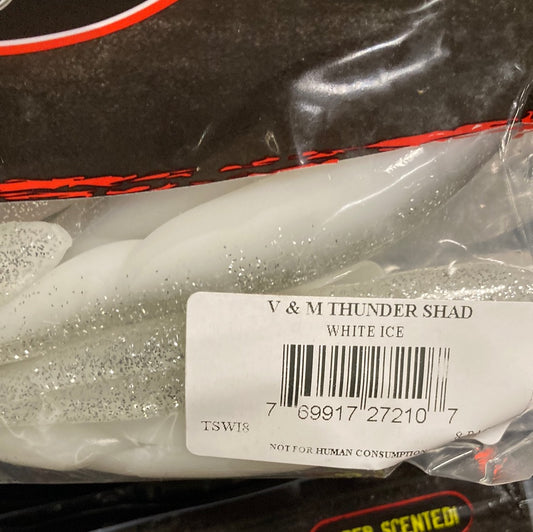 V&M Thunder Shad - White ice