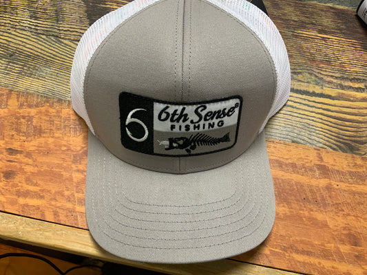 6th Sense Hat - Flag  Bones Gray