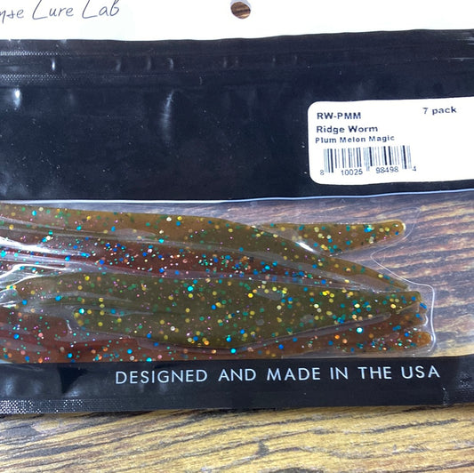 6th Sense Ridge Worm 10" Plum Melon Magic