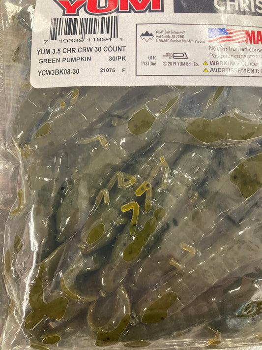 YUM Christie Craw Bulk 3.5 Green Pumpkin