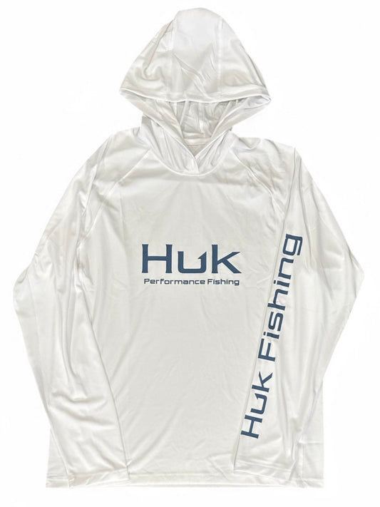 HUK Pursuit Hoodie White Medium