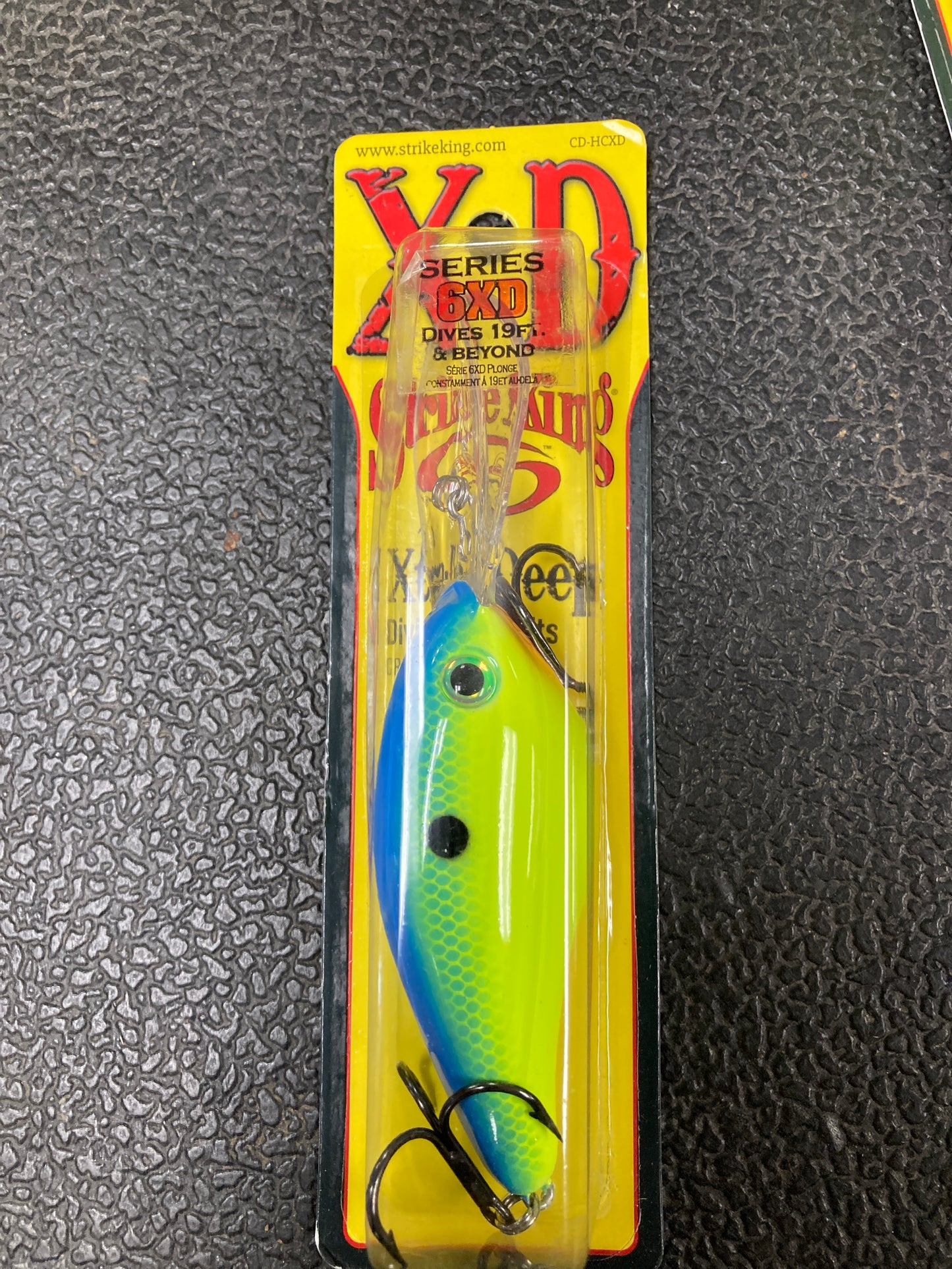 Strike King Pro Model 6XD Powered Blue Chartreuse