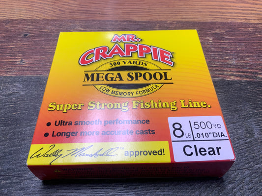 Mr Crappie Mono - Clear 8 lb. 500 yd