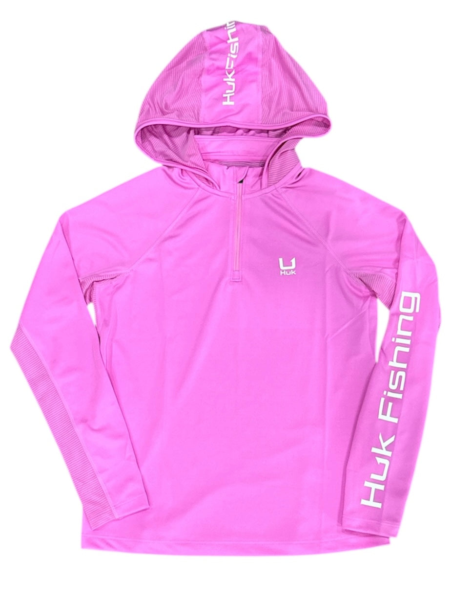 HUK Ladies Icon 1/4 Zip Hoodie XL