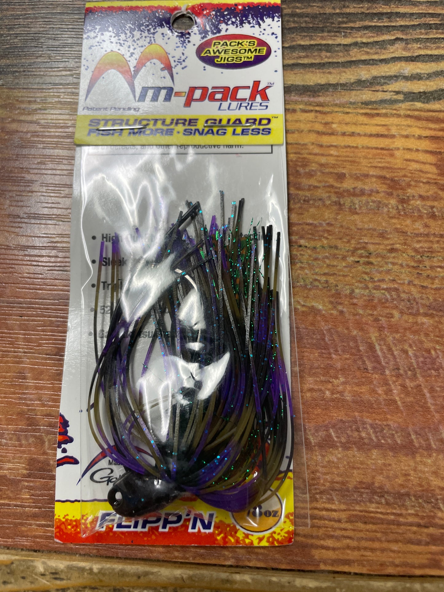 M-Pack Lures 3/8oz FLIPP N JIG Bama Bug