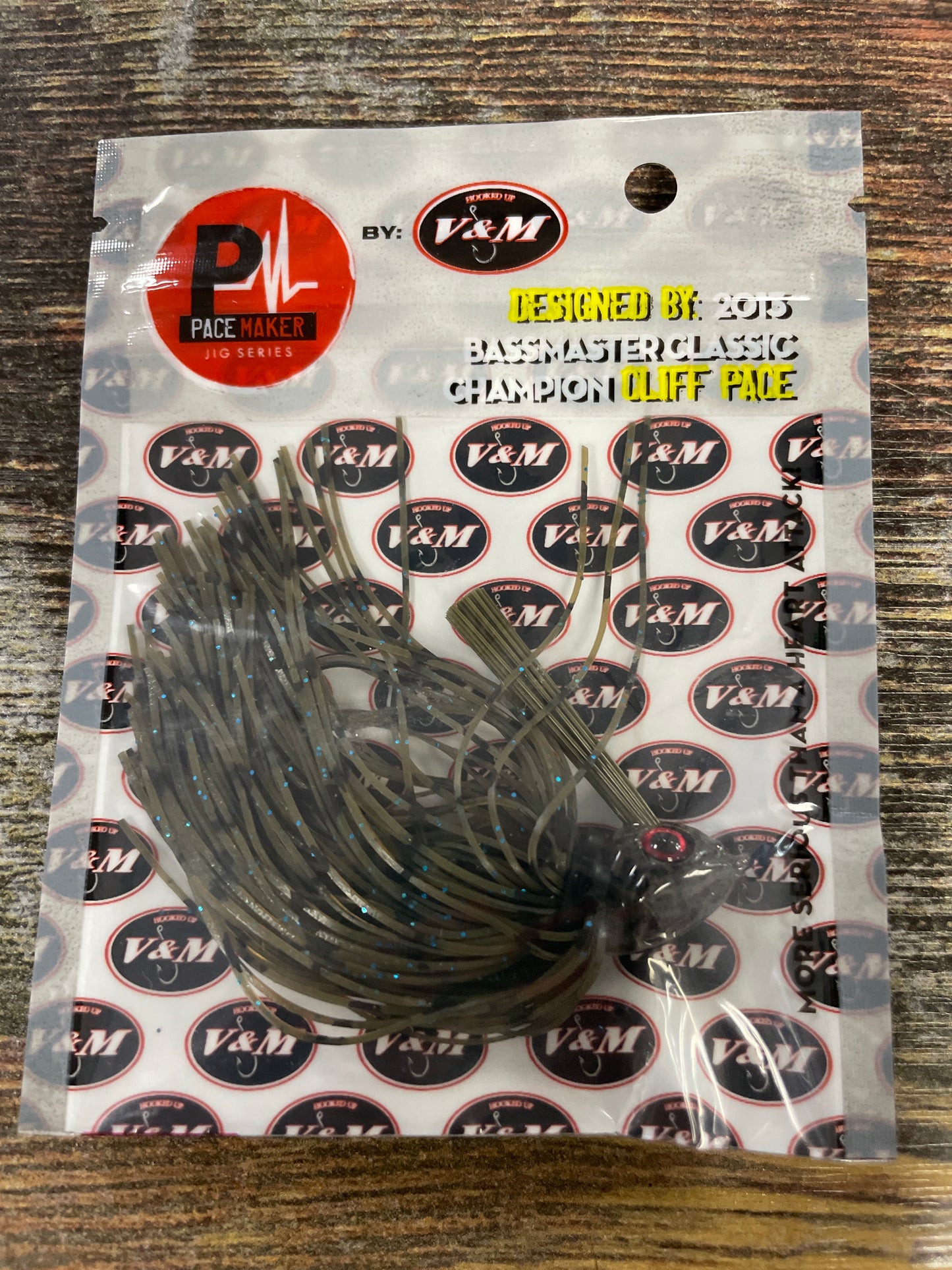 V&M Pulse Swim Jig 1/2oz Green Pumpkin Blue