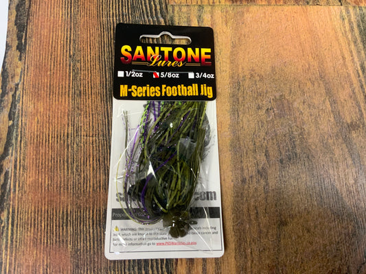 Santone M Series Football Jig 5/8 oz. Mexican Heather