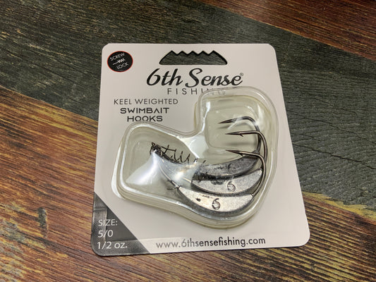 6th Sense Keel Weight Swimbait Hook 1/2 oz. 5/0