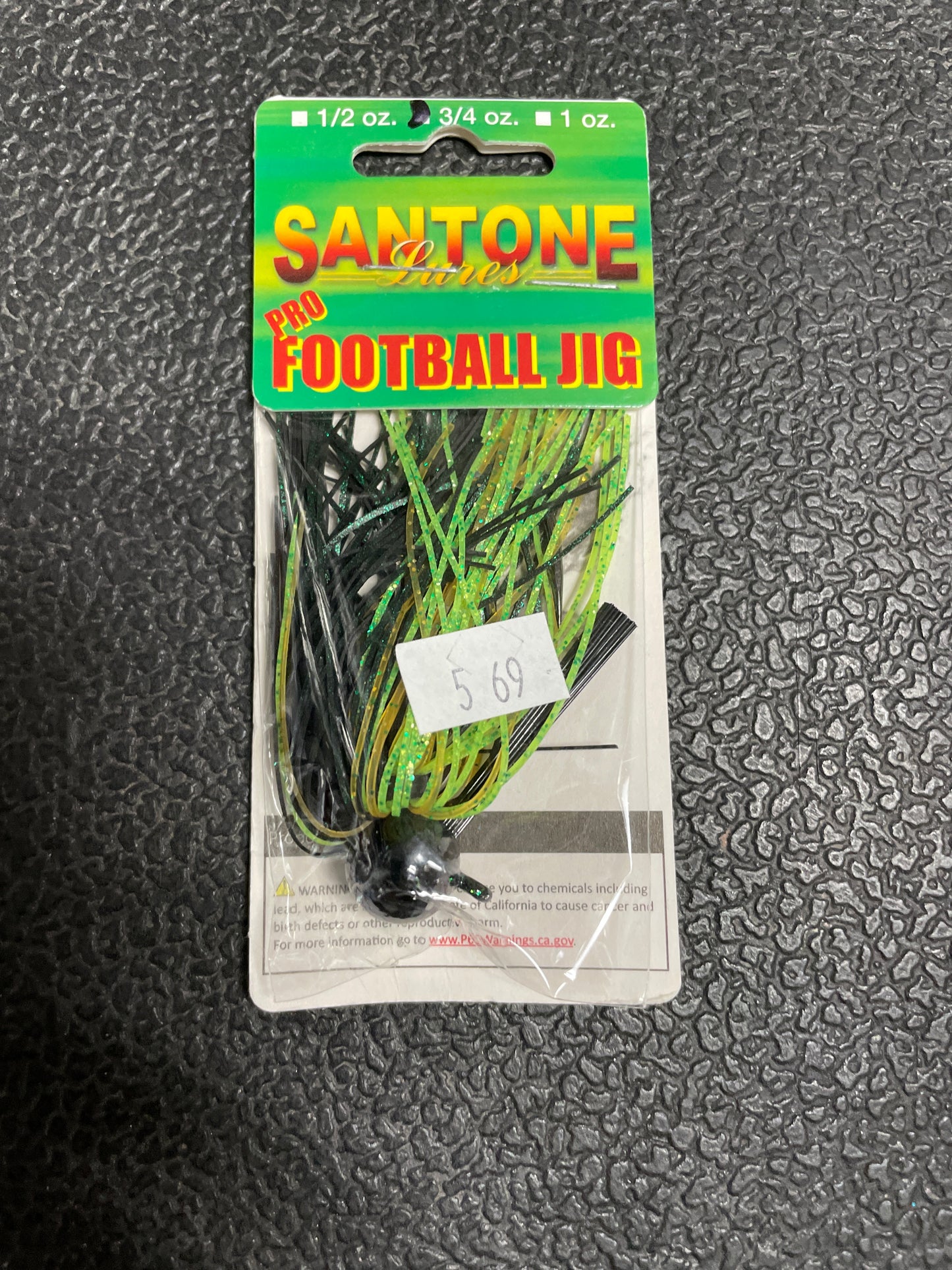 Santone Pro Football Jig 3/4 oz. Texas Craw
