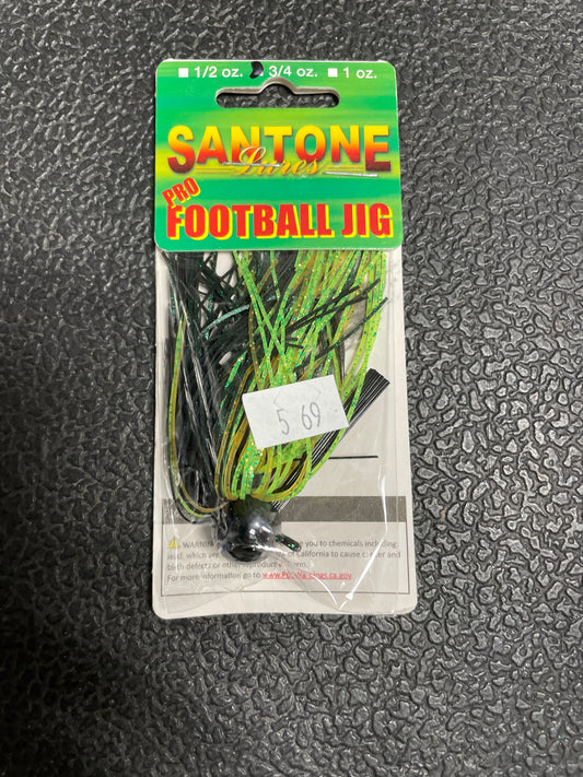 Santone Pro Football Jig 3/4 oz. Texas Craw