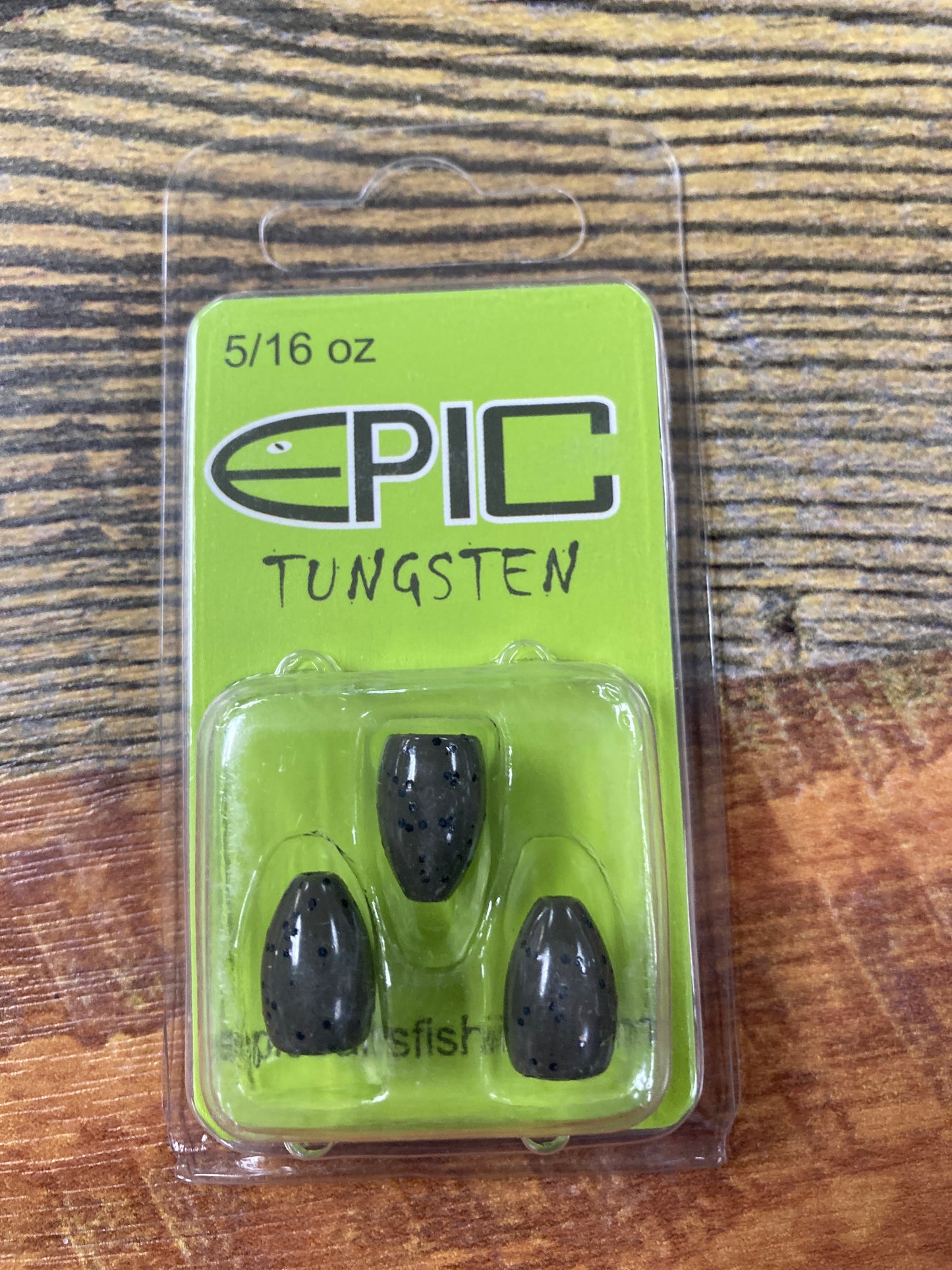 EPIC Tungsten Flippin Weight 5/16oz. Green Pumpkin