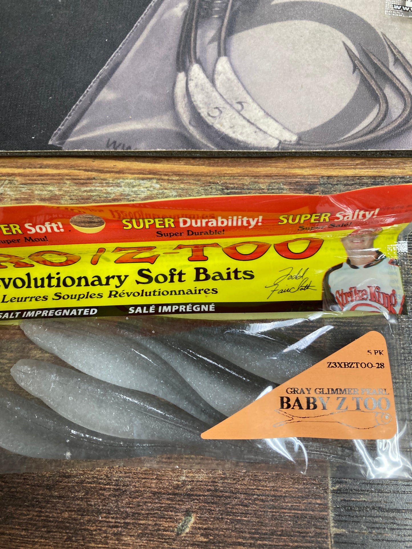 Strike King BABY Z TOO - Grey Glimmer Pearl Belly