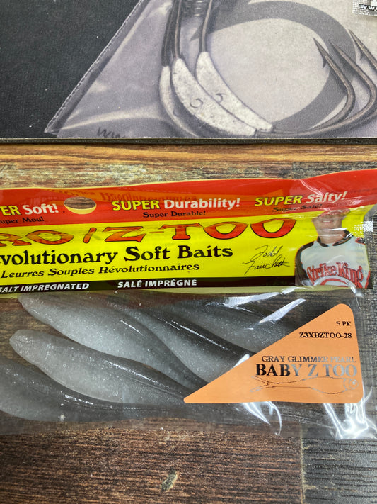 Strike King BABY Z TOO - Grey Glimmer Pearl Belly