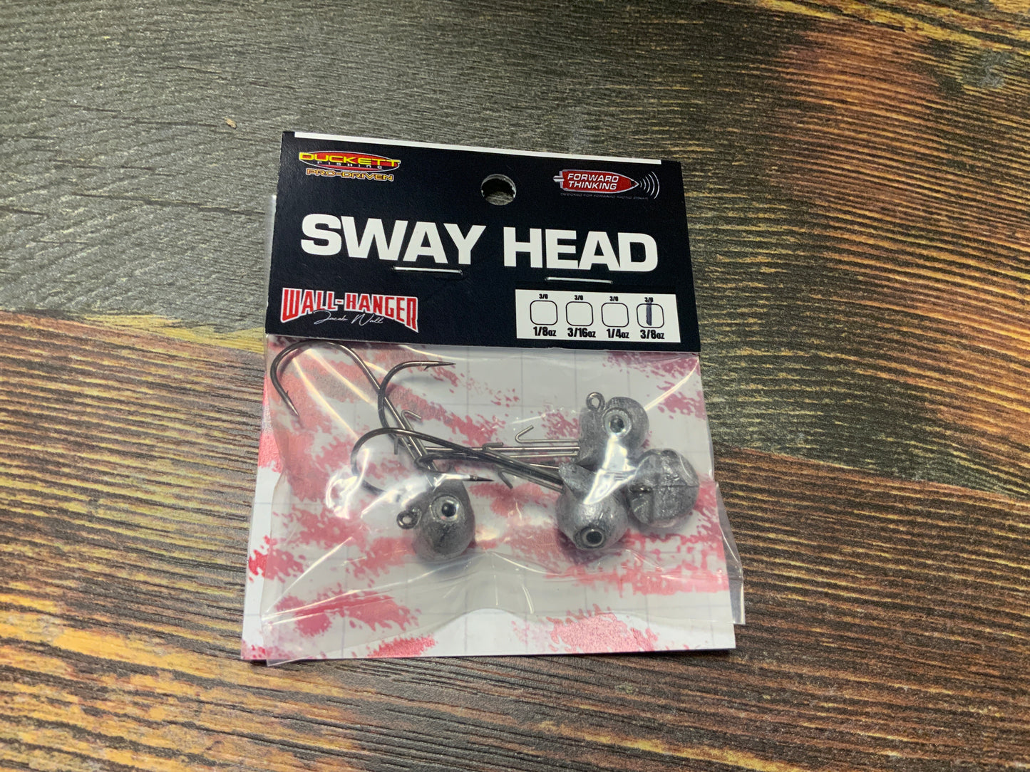 Duckett Sway Jig Head 3/8 oz. Black Nickle