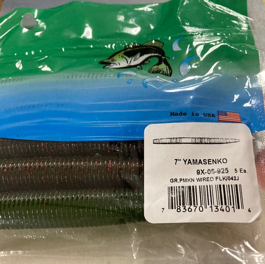 Yamamoto Senko 7" Green Pumpkin Flk