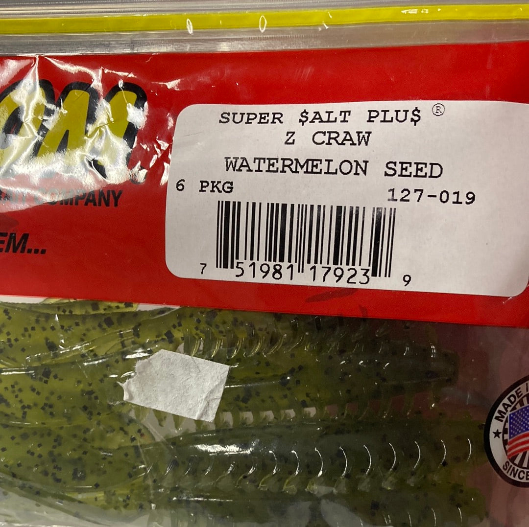 Zoom Z Craw - Watermelon Seed
