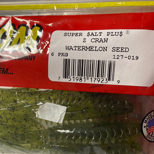 Zoom Z Craw - Watermelon Seed