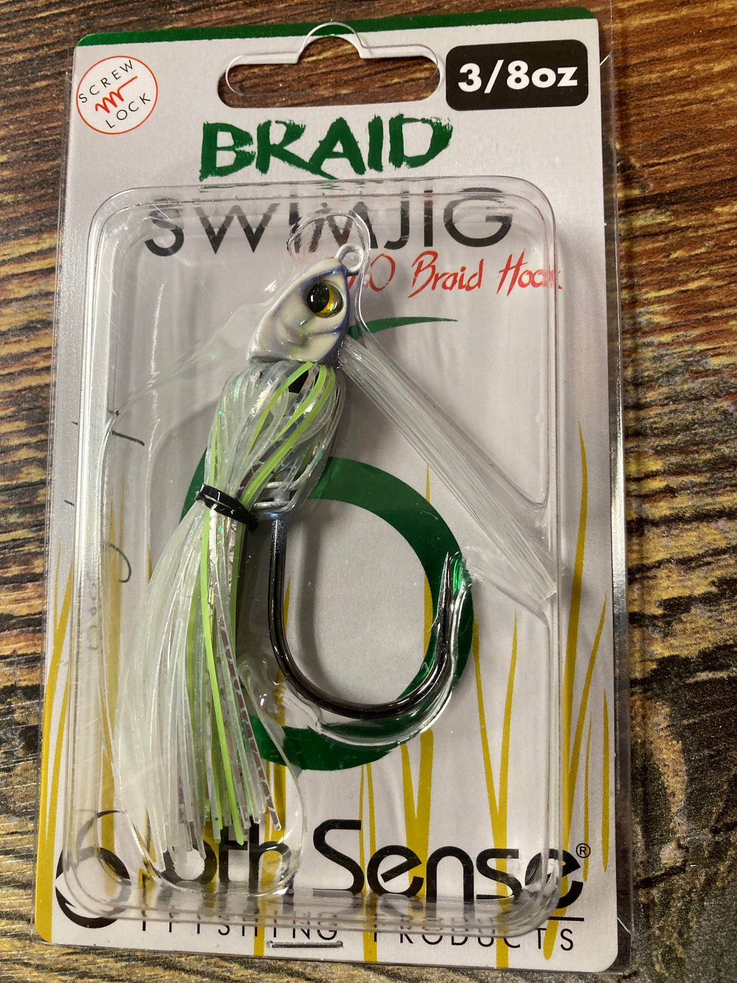 6th Sense Braid Jig 3/8 oz Pro Blue Chartreuse