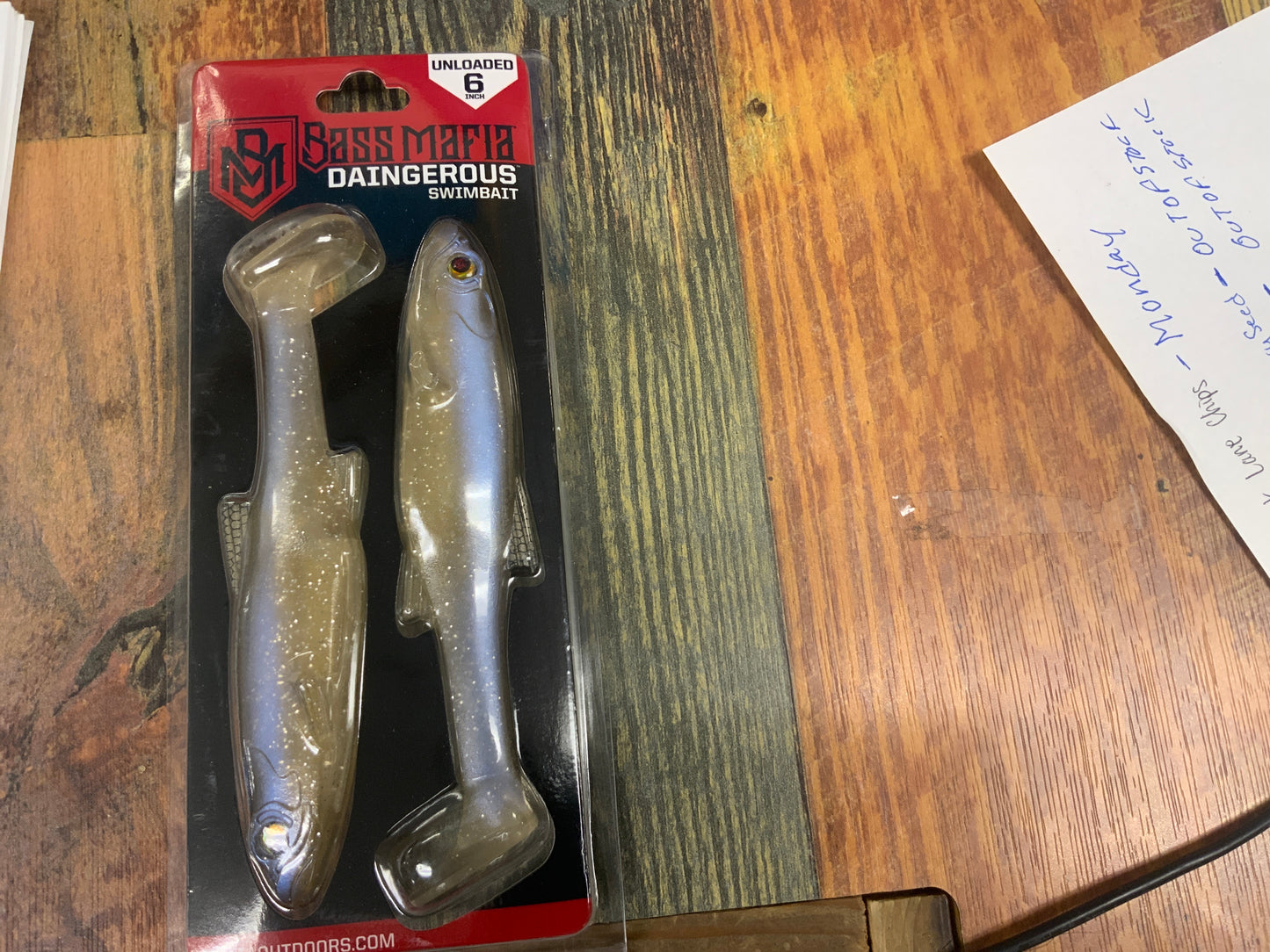 Bass Mafia Daingerous Swimbait 6” Black Back Shad