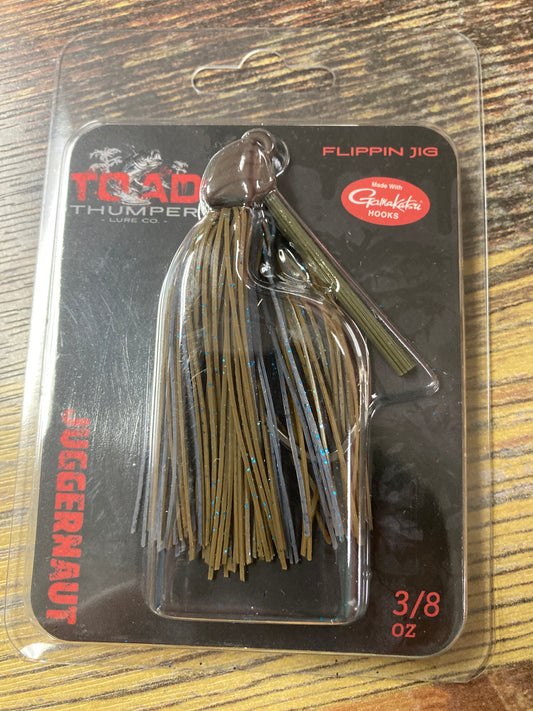 Toad Thumper Juggernaut Jig 3/8 oz. Blue Craw