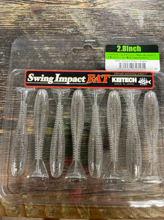 Keitech Fat Swing Impact 2.8" Gizzard Shad