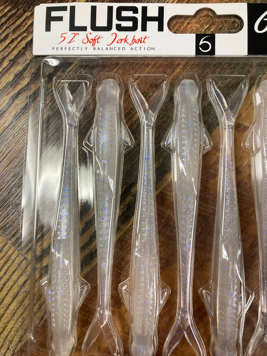 6th Sense Flush Jerkbait 5.2” Ghost Ice Minnow