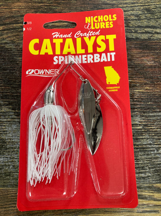 NICHOLS CATALYST SPINNERBAIT W/W 3/8 SIGHT FLASH
