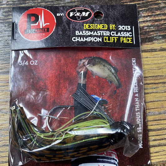 V&M Pacemaker Flatline Football Jig 3/4 oz. Missouri Craw
