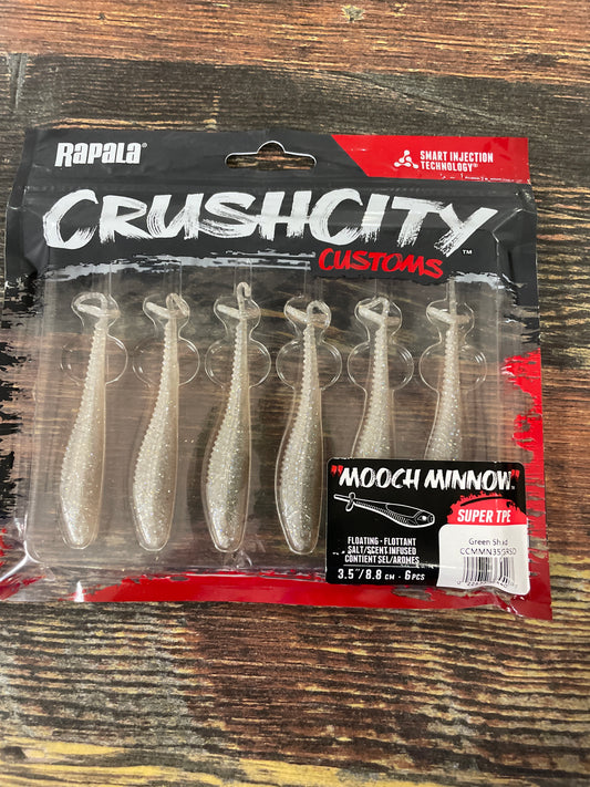 Rapala Crush City Mooch Minnow 3-1/2" Green Shad