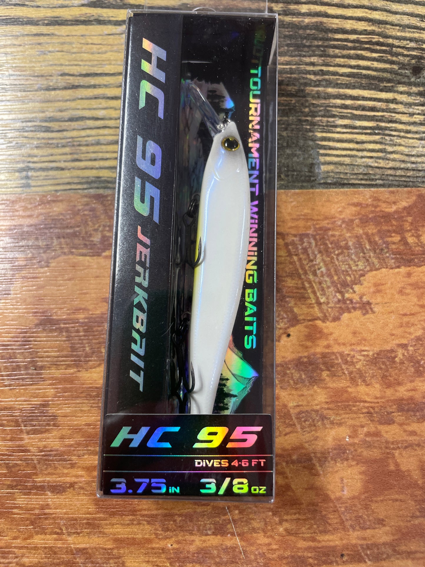 Bassmooch HC 95 Jerkbait 3.75” 3/8oz. French Pearl OB