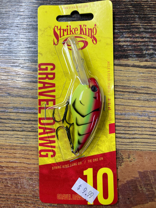 Strike King Gravel Dawg 10 Green Tomato