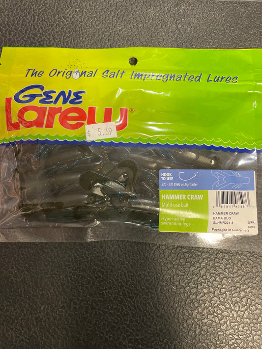 Gene Larew Hammer Craw Bama Bug