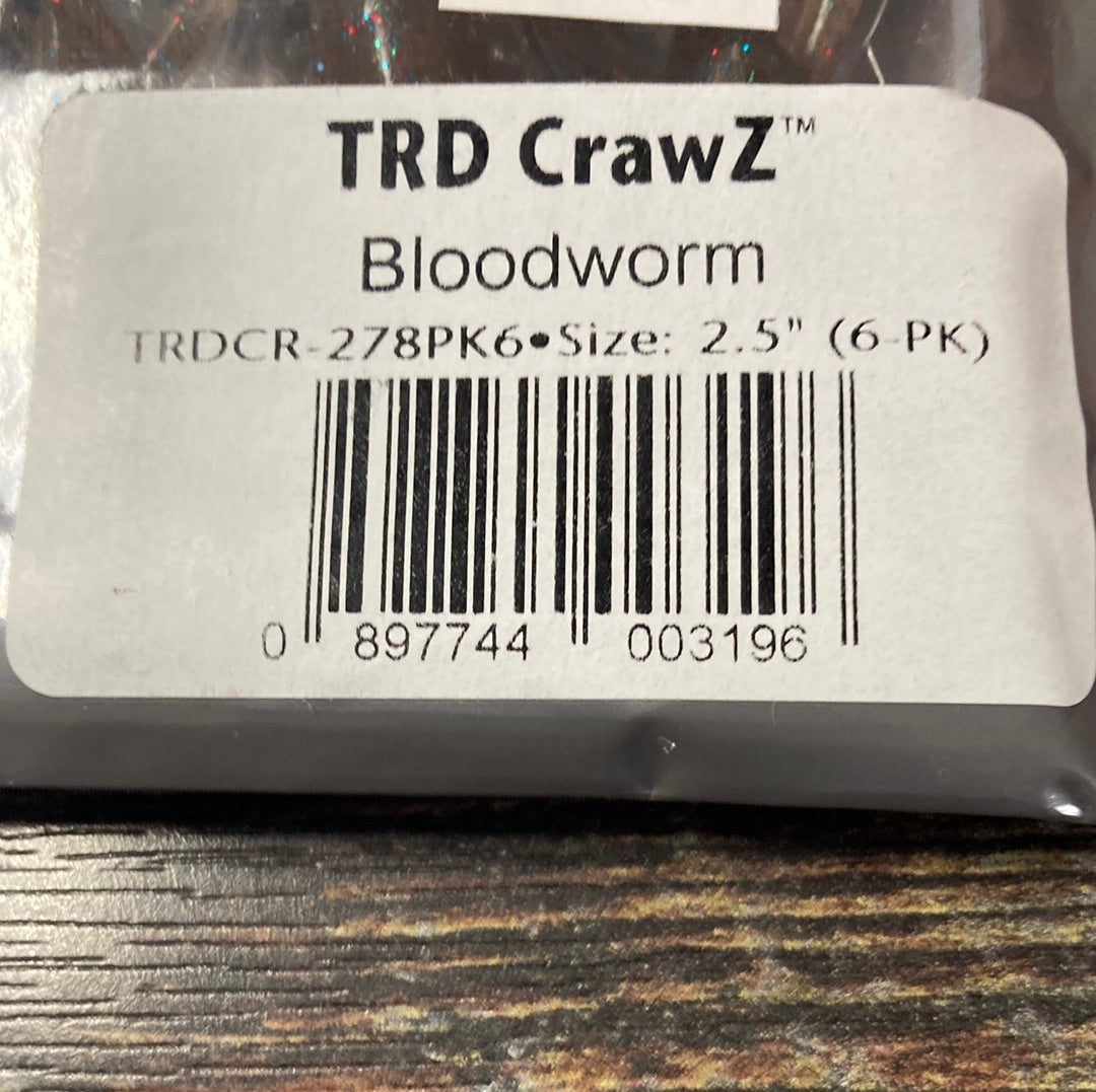 Z Man TRD Crawz 2.5" Bloodworm