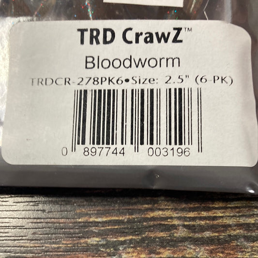 Z Man TRD Crawz 2.5" Bloodworm