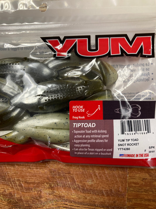 Yum Tip Toad 4.5" Snot Rocket