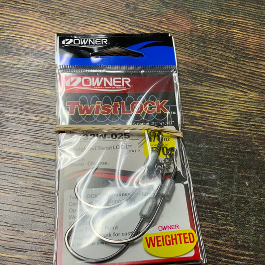 Owner Weighted Twist Lock 1/8 oz. 5/0