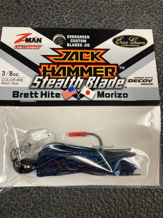 Z Man Jackhammer Stealth Blade 3/8 oz. Black Blue