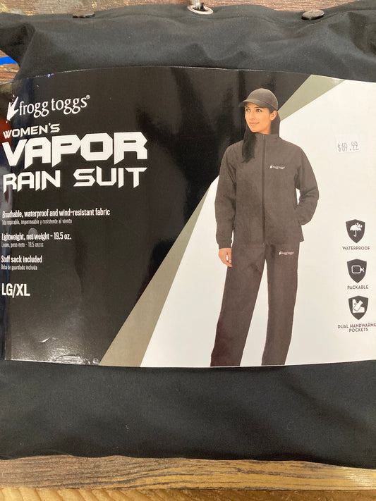 Frogg Toggs Vapor Rain Suit LG/ XL Black