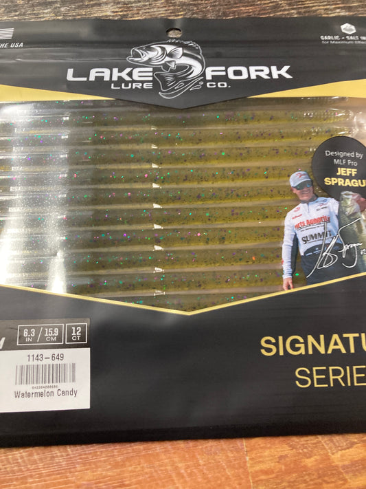 Lake Fork Lures Pro Flat Worm Watermelon Candy