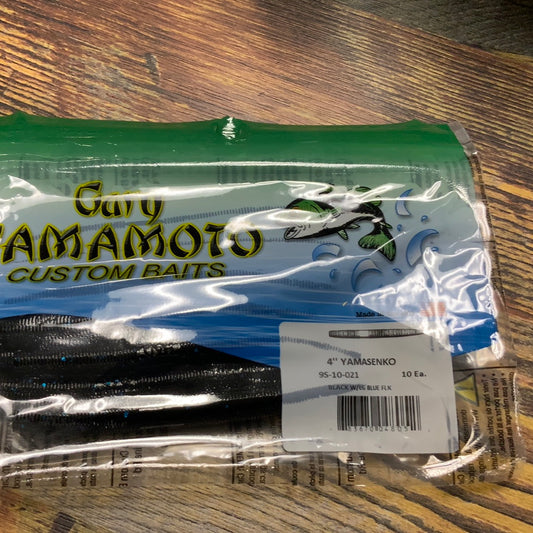 Yamamoto 4" Yamasenco Watermelon/Lg Black Flake