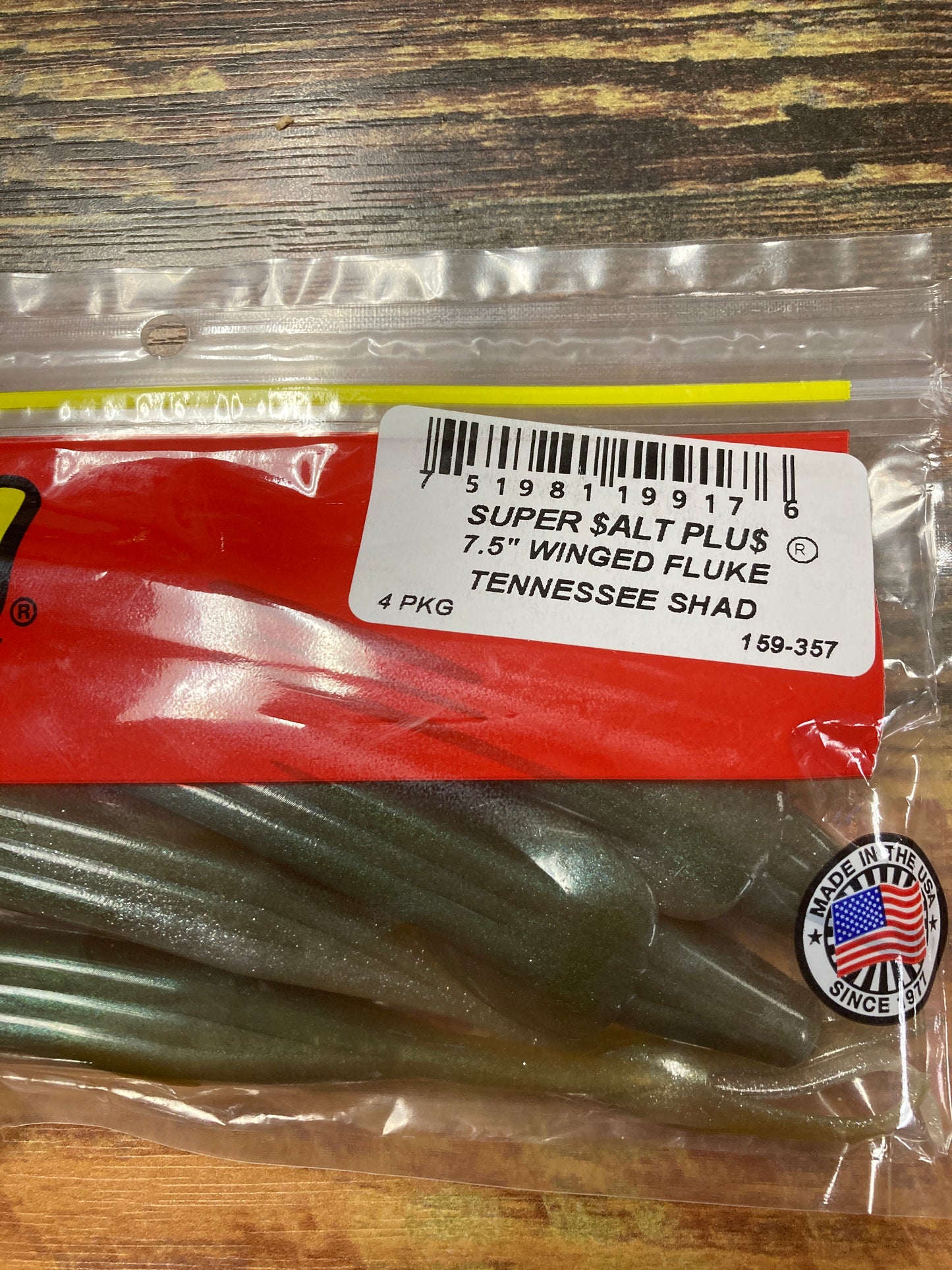 Zoom Winged Fluke 7.5” Tennessee Shad